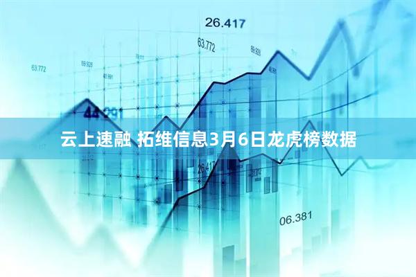 云上速融 拓维信息3月6日龙虎榜数据