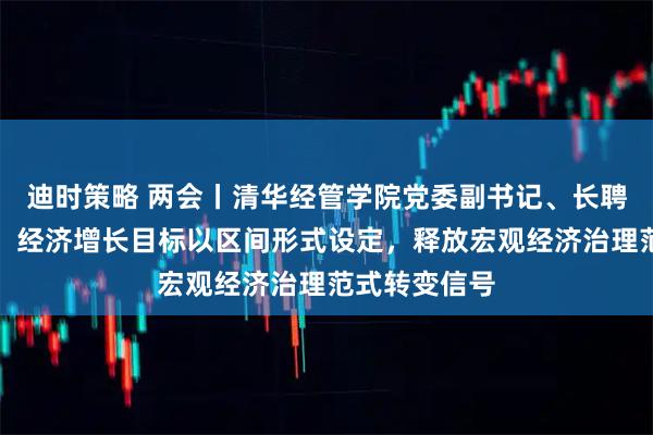 迪时策略 两会丨清华经管学院党委副书记、长聘副教授刘庆：经济增长目标以区间形式设定，释放宏观经济治理范式转变信号