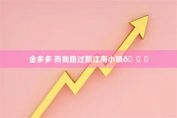 金多多 而我路过那江南小镇🍃